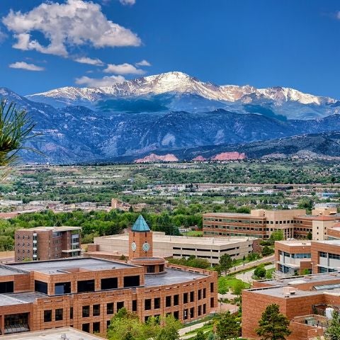 an aerial view of UCCS