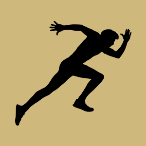 icon of a running man