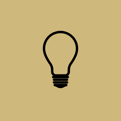 icon of a light bulb