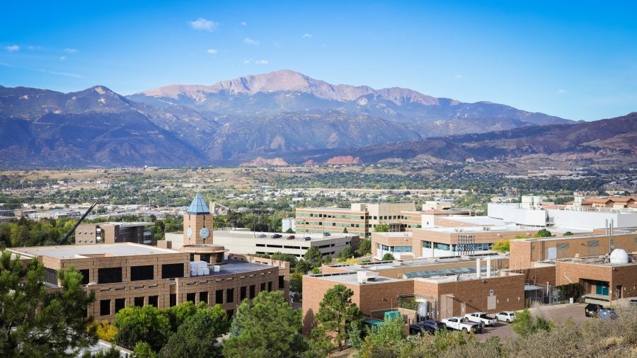 Aerial view of campus