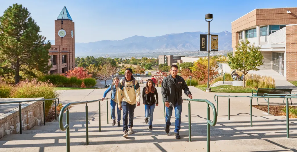 Students walking to class