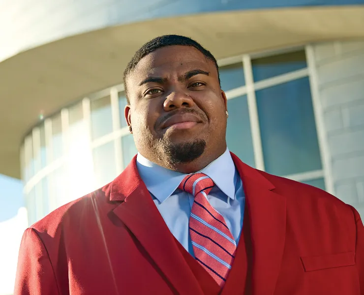 Headshot of former SGA President, Axel Brown
